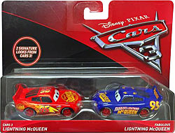 Cars 3 Lightning McQueen & Fabulous Lightning McQueen - Pack de 2