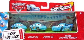 Dinoco Mia, Dinoco Tia, Dinoco McQueen - 3 Pack