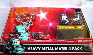 Eddie, Rocky, Heavy Metal Mater, Heavy Metal Lightning McQueen - 4 Pack