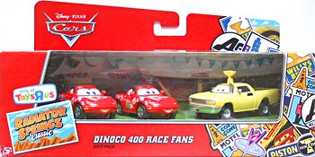 Dinoco 400 Race Fans - 3 Pack
