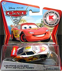 Lightning McQueen with Metallic Finish (Silver) - Kmart
