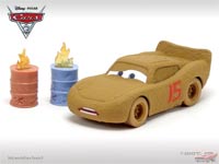 Lightning McQueen as Chester Whipplefilter (rubber tires)
