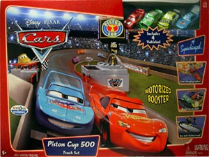 Leak Less, Lightning McQueen (without Rusteze sticker), Chick Hicks, The King - Playset