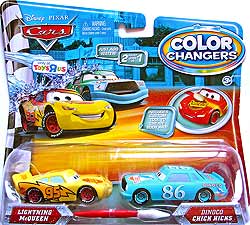 Lightning McQueen (color changer), Dinoco Chick Hicks (color changer) - Color Changers Double