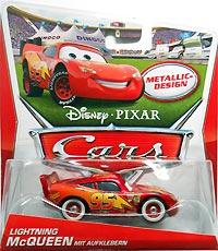 Lightning McQueen mit Aufklebern - Metallic Design