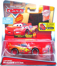 #04/12 - Lightning McQueen with Sign - Single - Rust-Eze Racing