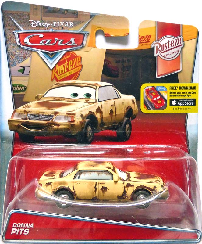 Details about   Disney PIXAR Cars DONNA PITS diecast RUST-EZE theme 2/12 rusty junker PITTS 2016 