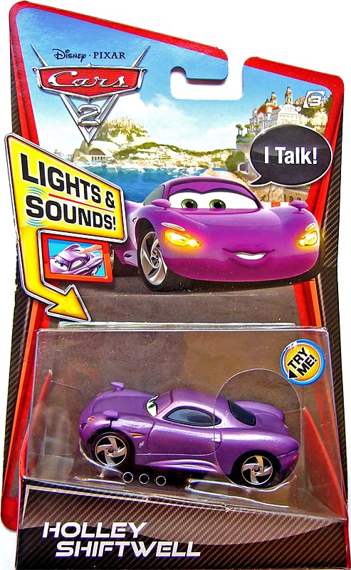 Mattel Disney Pixar Cars 2 HOLLEY SHIFTWELL Lights & Sounds Vehicle Talk Rare