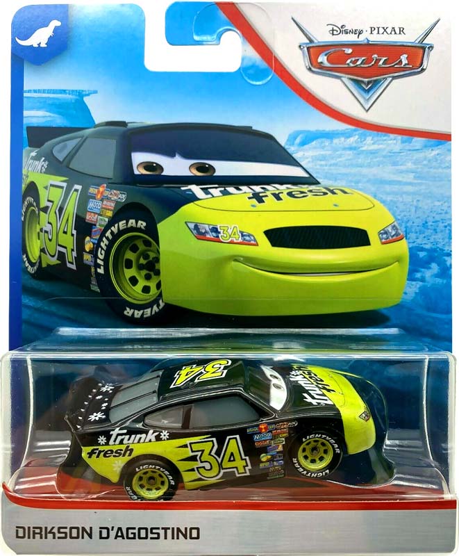 Details about   Disney Cars Dirkson D'Agostino Pull and Race Die Cast Car 