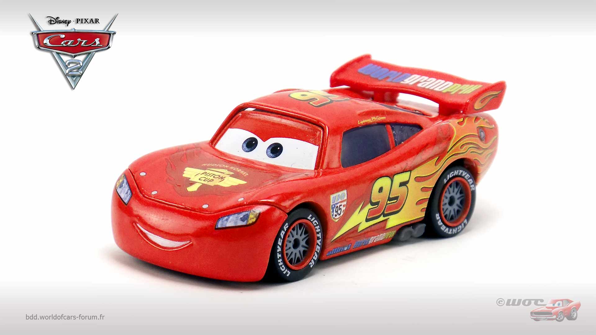 Lightning McQueen with Racing Wheels (rubber tires)